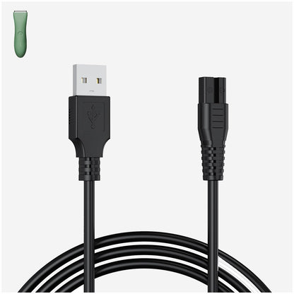 MEROM Charger Compatible with Meridian Grooming Electric Shaver Trimmer – Replacement Charging Cable Power Cord Adapter (3.3 ft, Black)