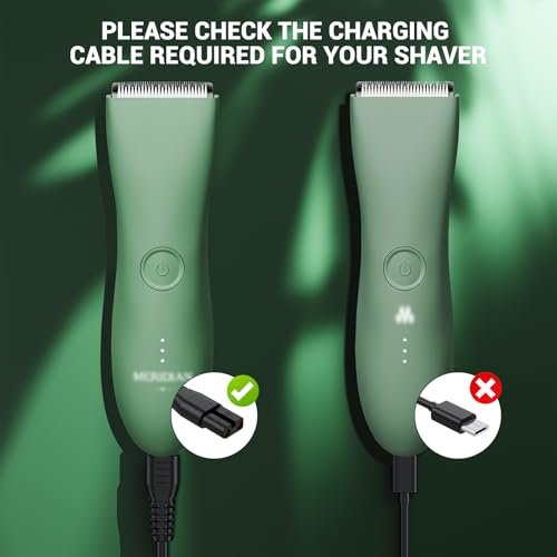 MEROM Charger Compatible with Meridian Grooming Electric Shaver Trimmer – Replacement Charging Cable Power Cord Adapter (3.3 ft, Black) - görsel 7