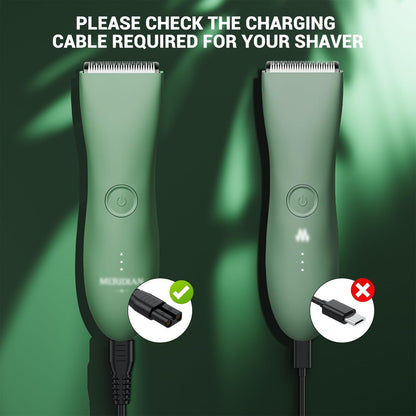MEROM Charger Compatible with Meridian Grooming Electric Shaver Trimmer – Replacement Charging Cable Power Cord Adapter (3.3 ft, Black)