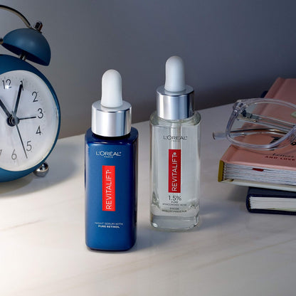 L'Oreal Paris Revitalift 1.5% Pure Hyaluronic Acid Face Serum + 0.3% Pure Retinol Night Serum, 1 kit Avelisse