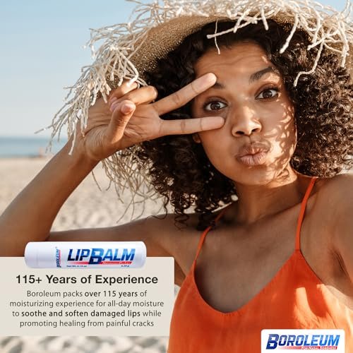 Boroleum Natural Lip Balm – Best Chapped Lip Moisturizer for Dry Cracked Lips with All Natural Ingredients, 4.25 g Tubes (Pack of 2) - görsel 6