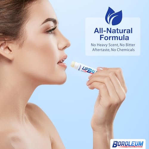Boroleum Natural Lip Balm – Best Chapped Lip Moisturizer for Dry Cracked Lips with All Natural Ingredients, 4.25 g Tubes (Pack of 2) - görsel 10