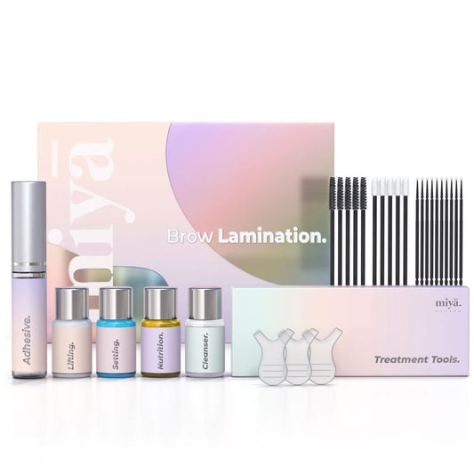 MIYA LASH Brow Lamination Kit | Professional Eyebrow Lamination with Keratin | DIY Brow Lift Kit for Fuller, Thicker Brows Lasting 6 Weeks