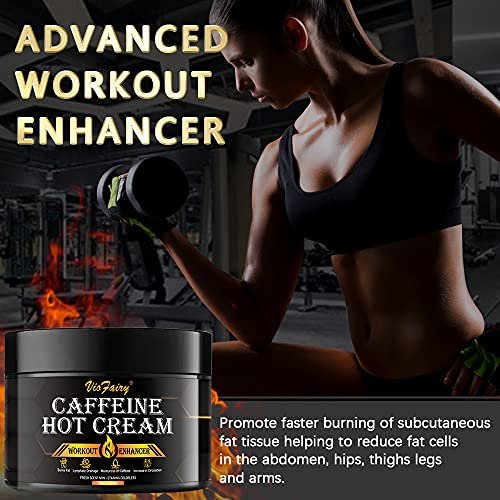 VIOFAIRY Caffeine Anti Cellulite Hot Cream - Body Sculpting & Sweat Workout Enhancer for Women & Men - Firming & Slimming Cream for Thighs, Belly, Butt & Legs - 4.23 oz Avelisse
