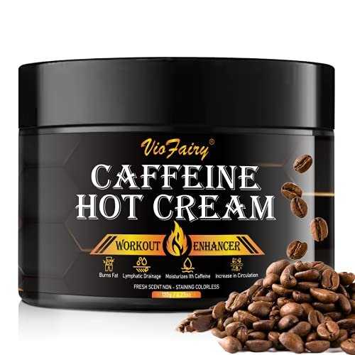 VIOFAIRY Caffeine Anti Cellulite Hot Cream - Body Sculpting & Sweat Workout Enhancer for Women & Men - Firming & Slimming Cream for Thighs, Belly, Butt & Legs - 4.23 oz Avelisse