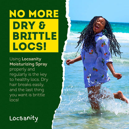 Locsanity Daily Moisturizing Rosewater & Peppermint Spray for Locs and Dreadlocks – Lightweight Frizz Control Hair & Scalp Moisturizer, Natural Loc Care, 12 fl oz Avelisse