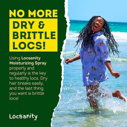 Locsanity Daily Moisturizing Rosewater & Peppermint Spray for Locs and Dreadlocks – Lightweight Frizz Control Hair & Scalp Moisturizer, Natural Loc Care, 12 fl oz Avelisse