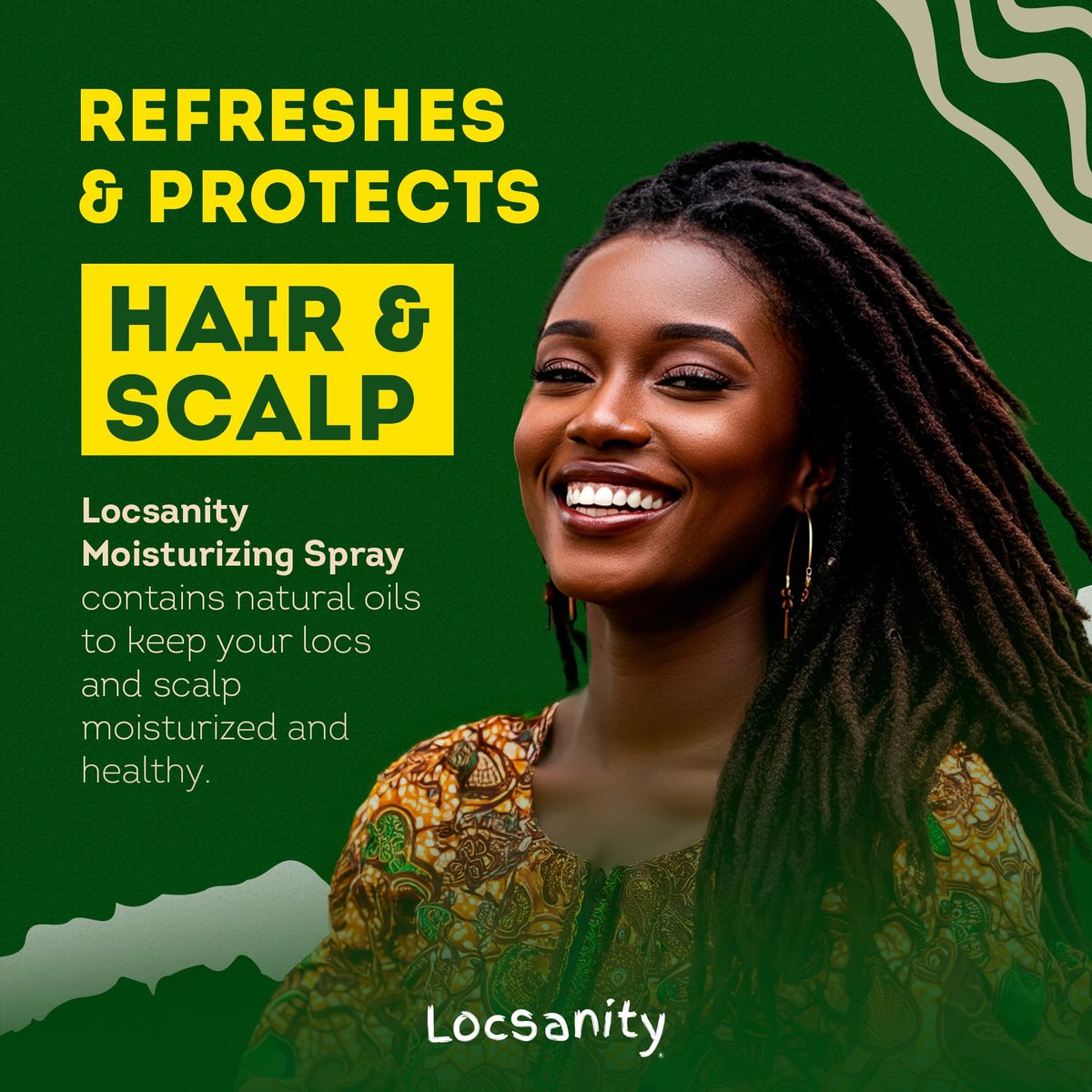 Locsanity Daily Moisturizing Rosewater & Peppermint Spray for Locs and Dreadlocks – Lightweight Frizz Control Hair & Scalp Moisturizer, Natural Loc Care, 12 fl oz Avelisse