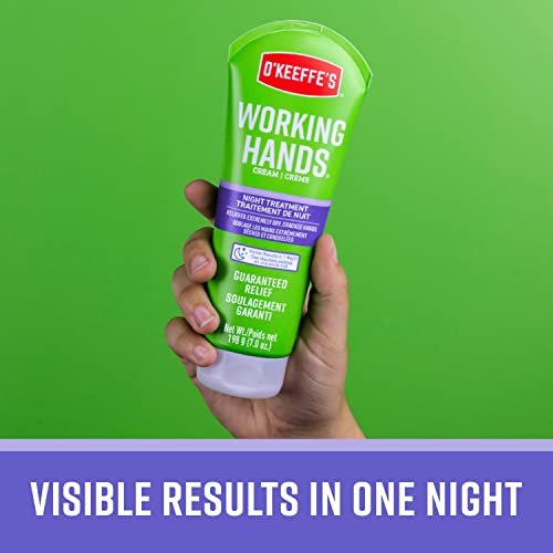 O'Keeffe's Working Hands Night Treatment Hand Cream & Healthy Feet Night Treatment Foot Cream, 7 oz Tubes (Pack of 2) Avelisse