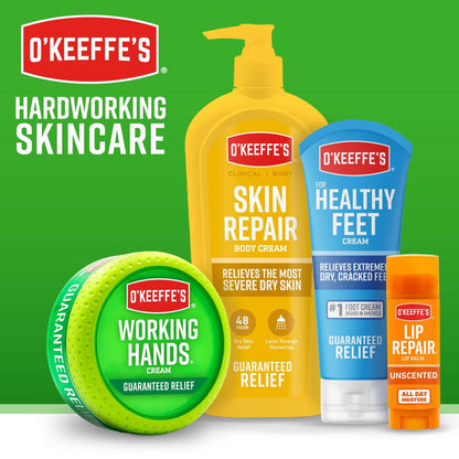 O'Keeffe's Working Hands Night Treatment Hand Cream & Healthy Feet Night Treatment Foot Cream, 7 oz Tubes (Pack of 2) Avelisse
