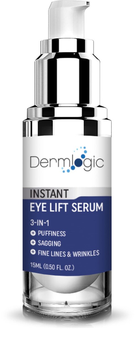 Dermlogic Under Eye Puffiness & Dark Circles Rapid Treatment - Instantly Reduces Puffy Eye Bags, Crow's Feet & Sagging Skin - 0.5 oz Avelisse