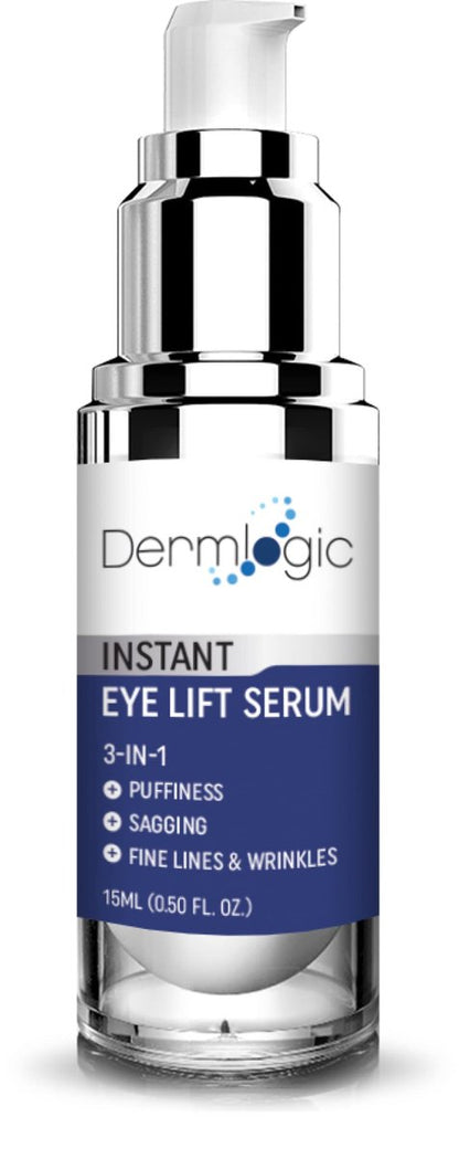 Dermlogic Under Eye Puffiness & Dark Circles Rapid Treatment - Instantly Reduces Puffy Eye Bags, Crow's Feet & Sagging Skin - 0.5 oz Avelisse
