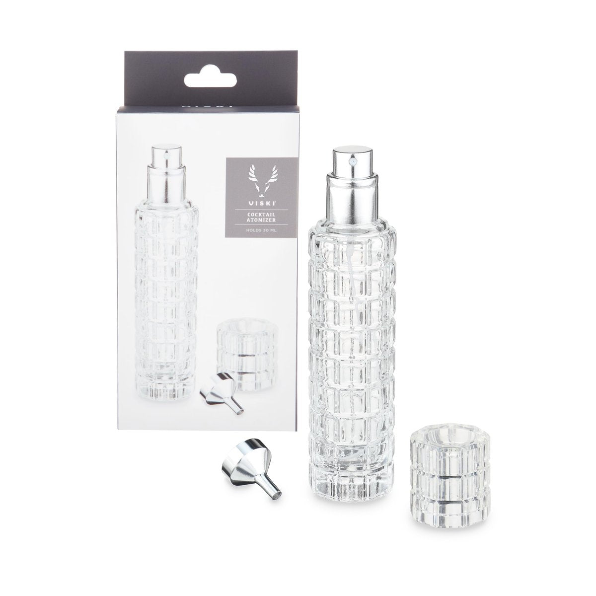 Viski Martini Atomizer - Refillable Bar Sprayer for Vermouth & Bitters, 30ml Stainless Steel Travel Bottle - görsel 1