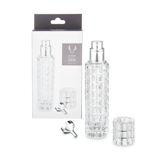 Viski Martini Atomizer - Refillable Bar Sprayer for Vermouth & Bitters, 30ml Stainless Steel Travel Bottle