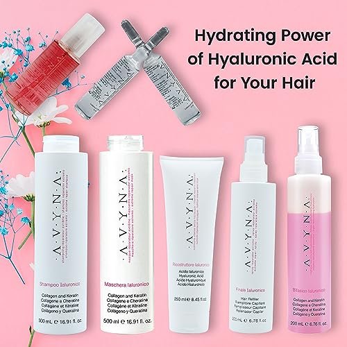 Avyna Leave-in Deep-Penetrating Reconstructor Treatment for Very Damaged and Processed Hair with Hyaluronic Acid, 8.45 oz Avelisse