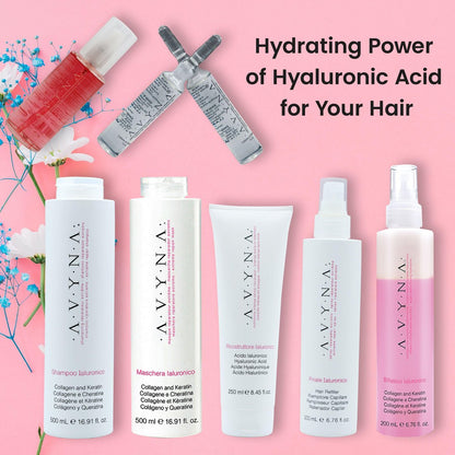 Avyna Hair Restructuring Liquid with Hyaluronic Acid - 3.38 oz Hair Treatment for Damaged & Weak Hair Avelisse