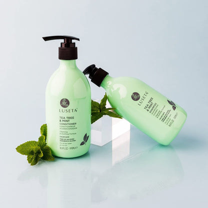 Luseta Tea Tree & Mint Shampoo - Cleansing, Soothing, Anti-Dandruff for All Hair Types (16.9 oz) Avelisse