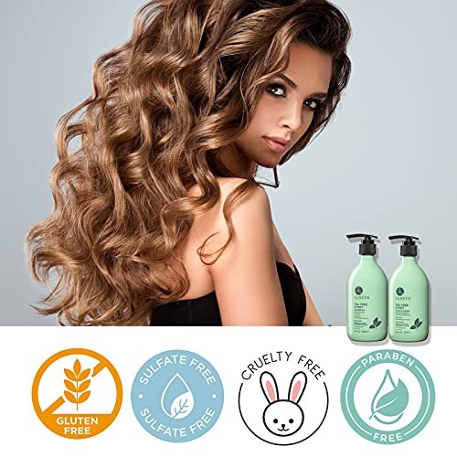 Luseta Tea Tree & Mint Shampoo - Cleansing, Soothing, Anti-Dandruff for All Hair Types (16.9 oz) Avelisse