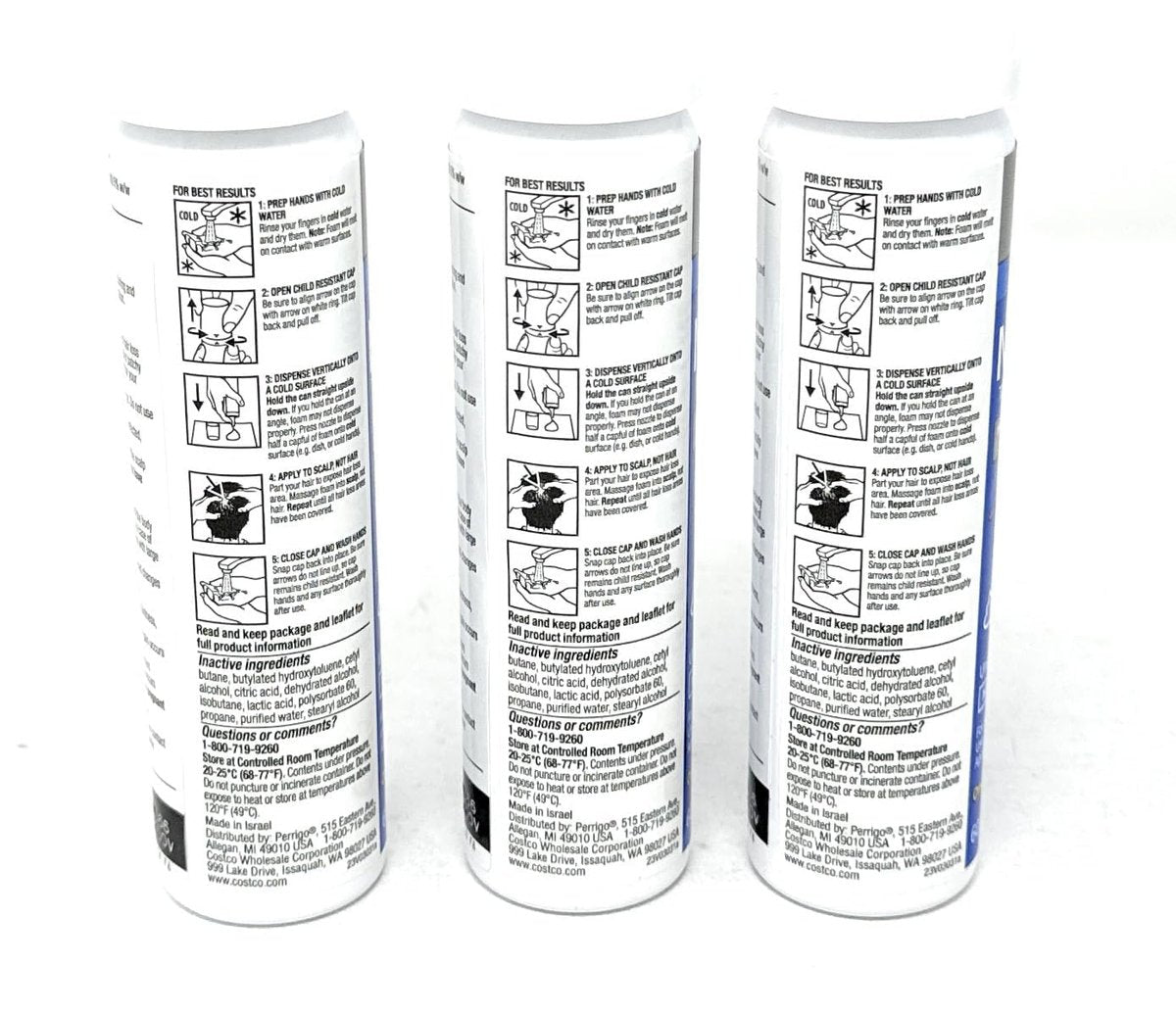 Kirkland Signature Minoxidil Foam for Men, Hair Regrowth Treatment, 5% Extra Strength, 3 Months Supply Avelisse