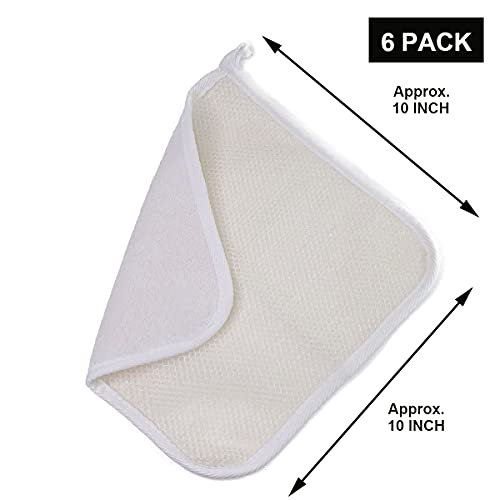 PPHAO BASIC Soft Weave Washcloth for Face - Exfoliating Washcloths for Dead Skin - 6 Pack Cotton Towels - görsel 3