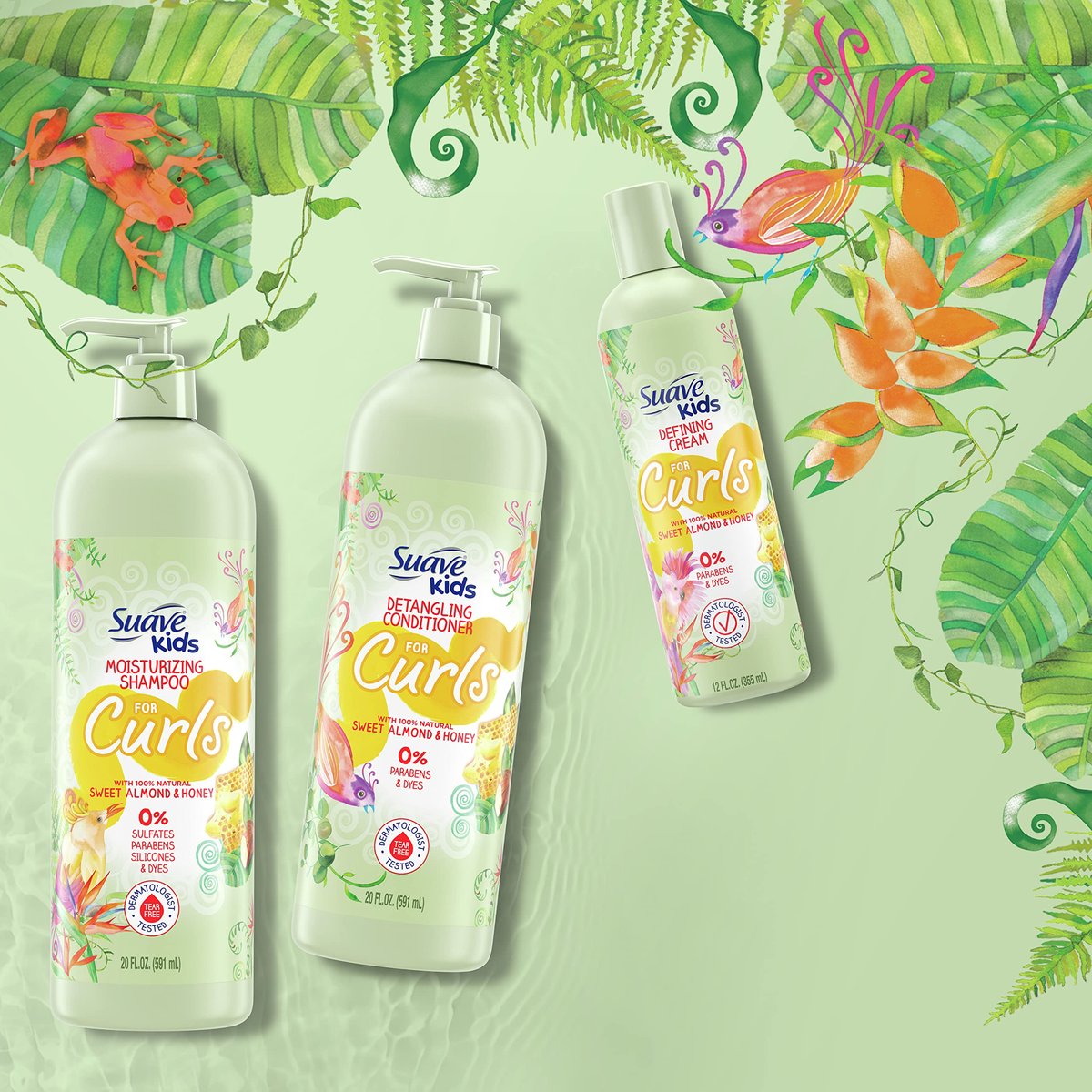 Suave Kids Defining Cream for Curls - 12 oz, Moisturizing Curl Cream for Defined, Frizz-Free Hair - görsel 17