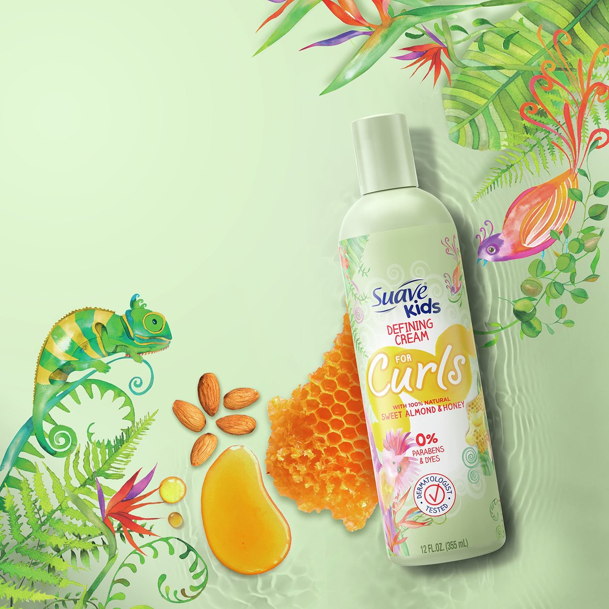Suave Kids Defining Cream for Curls - 12 oz, Moisturizing Curl Cream for Defined, Frizz-Free Hair - görsel 13