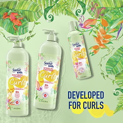 Suave Kids Defining Cream for Curls - 12 oz, Moisturizing Curl Cream for Defined, Frizz-Free Hair - görsel 10