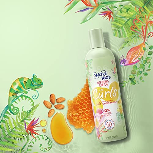 Suave Kids Defining Cream for Curls - 12 oz, Moisturizing Curl Cream for Defined, Frizz-Free Hair - görsel 14