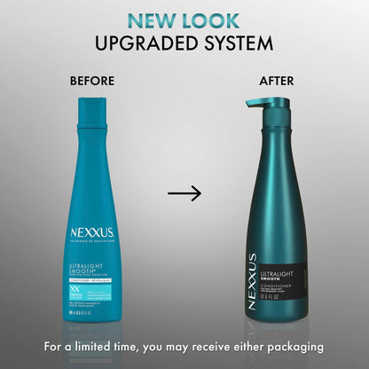 Nexxus Ultralight Smooth Smoothing Conditioner for Frizzy Hair, 13.5 oz – Dry Hair Repair with Frizz Deflector Technology & Biomimetic 18-MEA Avelisse