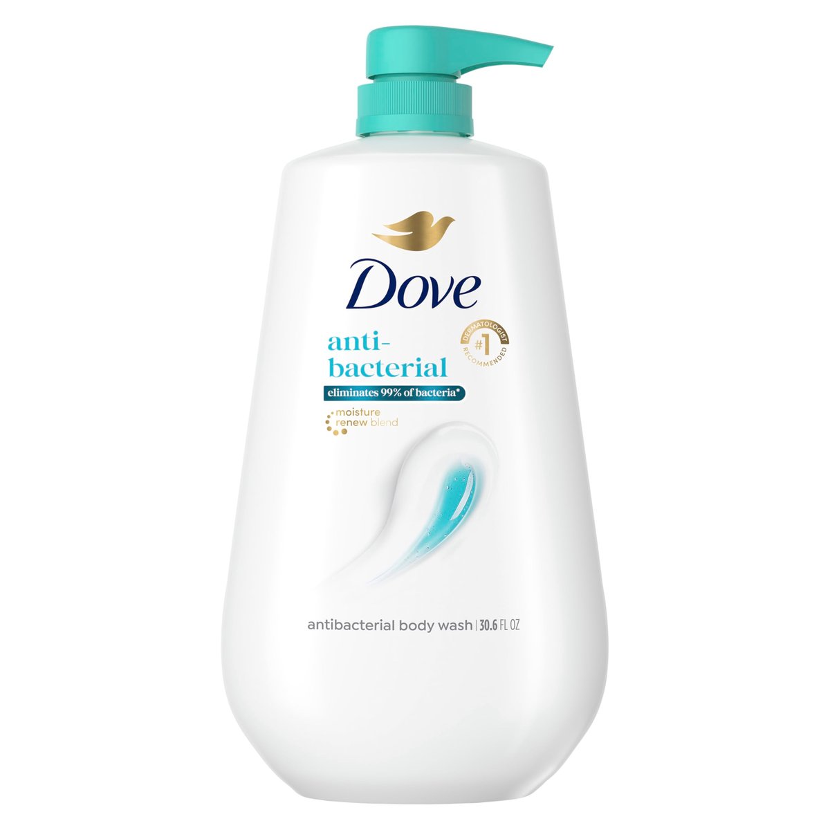 Dove Antibacterial Body Wash with Pump – 30.6 oz, Moisturizing & Gentle for All Skin Types Avelisse