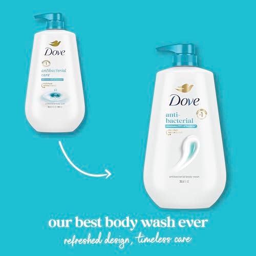 Dove Antibacterial Body Wash with Pump – 30.6 oz, Moisturizing & Gentle for All Skin Types Avelisse