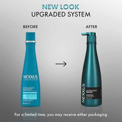 Nexxus Ultralight Smooth Smoothing Shampoo for Frizzy Hair, Frizz Deflector Technology, Biomimetic 18-MEA, 13.5 oz Avelisse