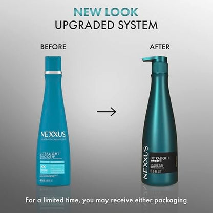 Nexxus Ultralight Smooth Smoothing Shampoo for Frizzy Hair, Frizz Deflector Technology, Biomimetic 18-MEA, 13.5 oz Avelisse