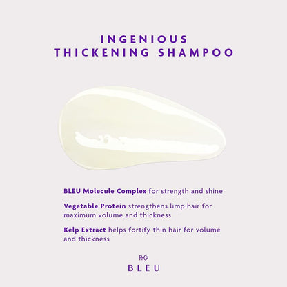 R+Co BLEU Ingenious Thickening Shampoo – Boosts Body, Bounce, and Shine for Fine Hair, Clarifies and Removes Buildup, 8.5 oz Avelisse