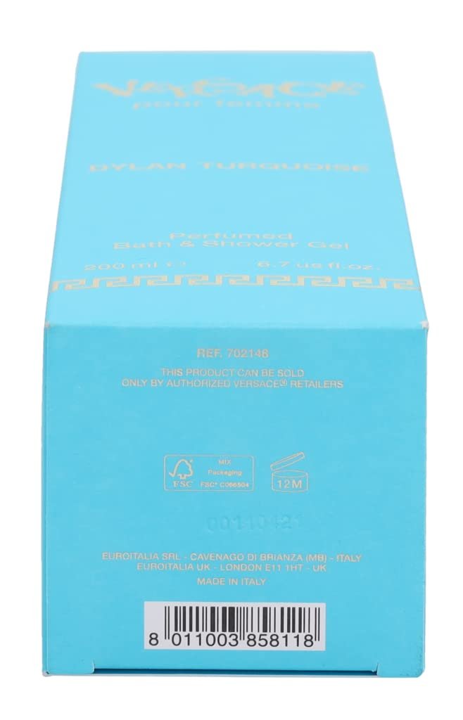 Versace Pour Femme Dylan Turquoise Body Gel - 6.7 oz | Luxury Shower Gel for Women - görsel 10