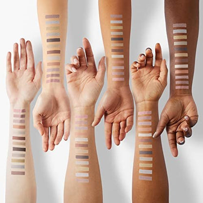 Lamora Attraction Eyeshadow Palette - 12 Soft Brown Neutral Shadows, Matte & Shimmer, Long-Lasting Travel Makeup with Mirror Avelisse