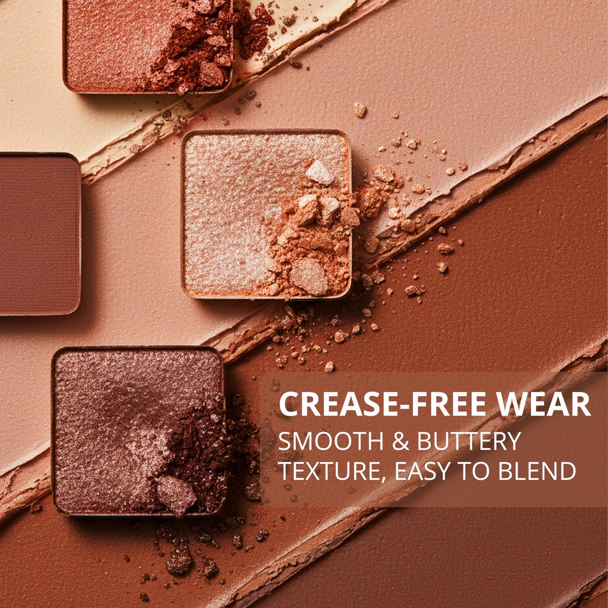Lamora Bronze Eyeshadow Palette - 12 Soft Warm Brown Shadows, Matte & Shimmer Finishes, Ultra-Blendable Everyday Neutrals, Long-Lasting Travel Makeup with Mirror Avelisse