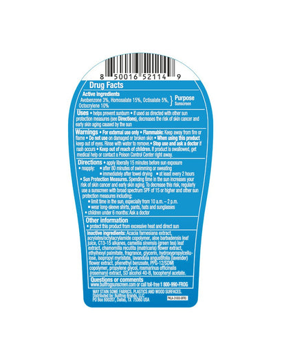 Bullfrog Quik Gel Sunscreen SPF 50 – Oxybenzone & Octinoxate Free, Broad Spectrum UVA/UVB, 5 oz
