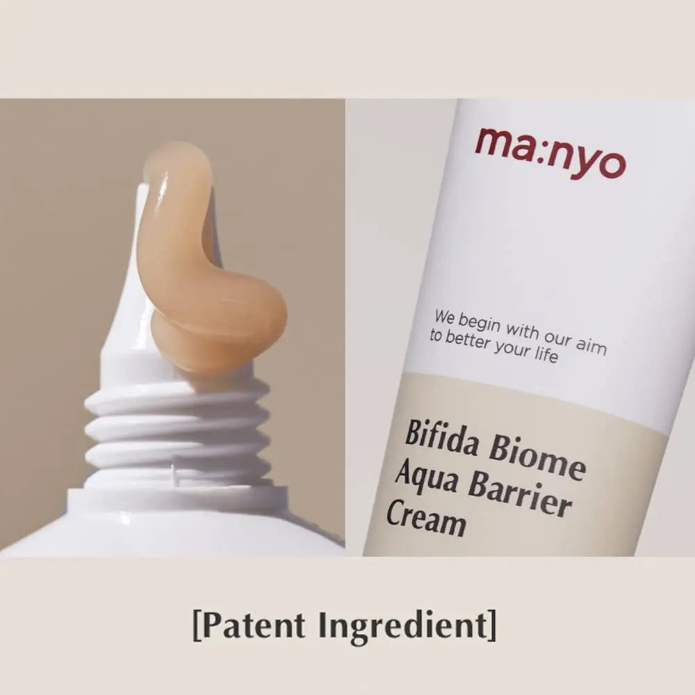 MANYO Bifida Biome Aqua Barrier Cream - 80ml Moisturizer for All Skin Types Avelisse