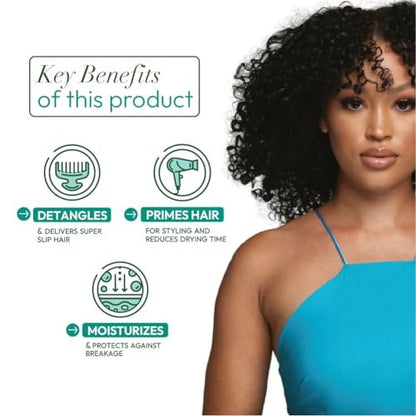 ORS Olive Oil Max Moisture Leave-In Conditioner with Rice Water and Electrolytes - Supercharged Hair Hydration, 16 oz Avelisse