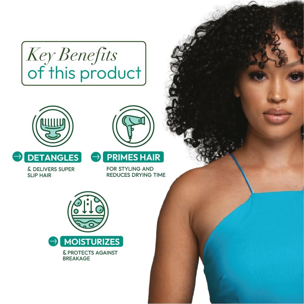ORS Olive Oil Max Moisture Leave-In Conditioner with Rice Water and Electrolytes - Supercharged Hair Hydration, 16 oz Avelisse