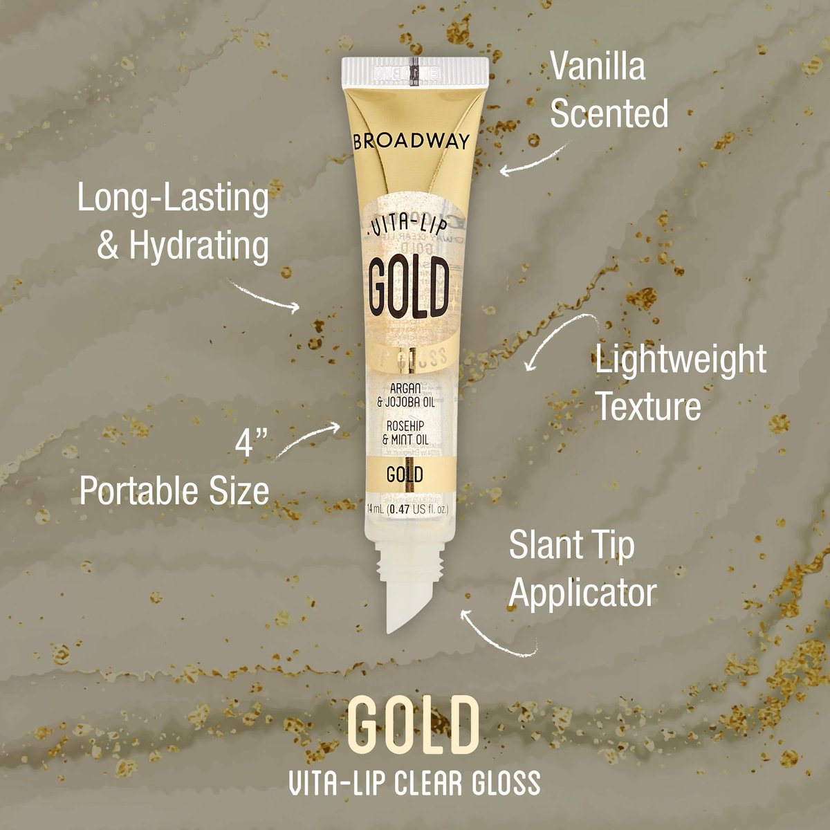 Ruby Kisses Broadway Vita-Lip Clear Lip Gloss (10 Pack) - Ultra-Hydrating & Soothing Formula with Vitamins, High-Shine Non-Sticky Finish Lip Balm with Mint, Rosehip, Coconut, Mango, Argan, Honey, Shea Avelisse