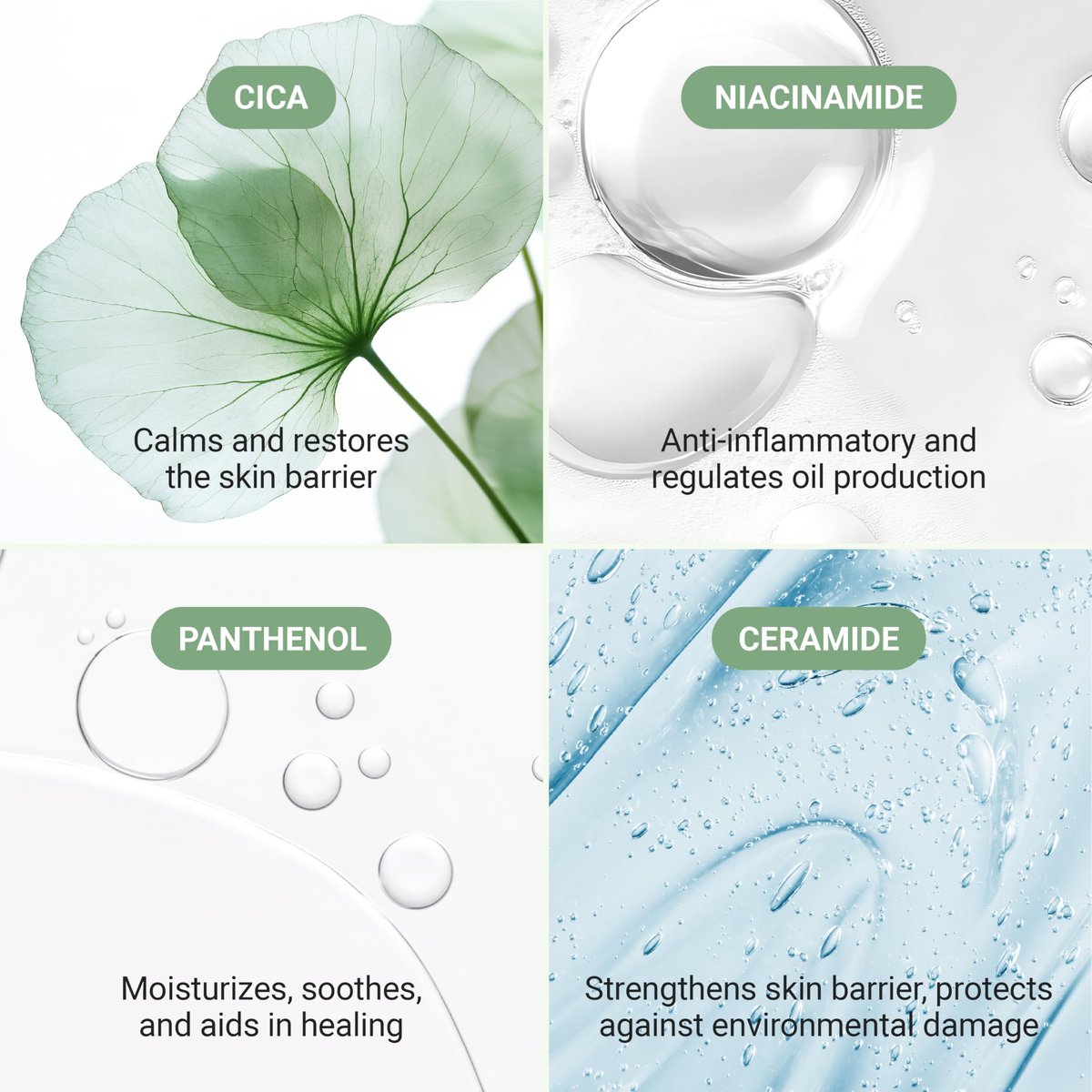 Meebak Cica Redness Solution Cream - Green Color Corrector BB Cream for Sensitive Skin, Fair to Medium Avelisse