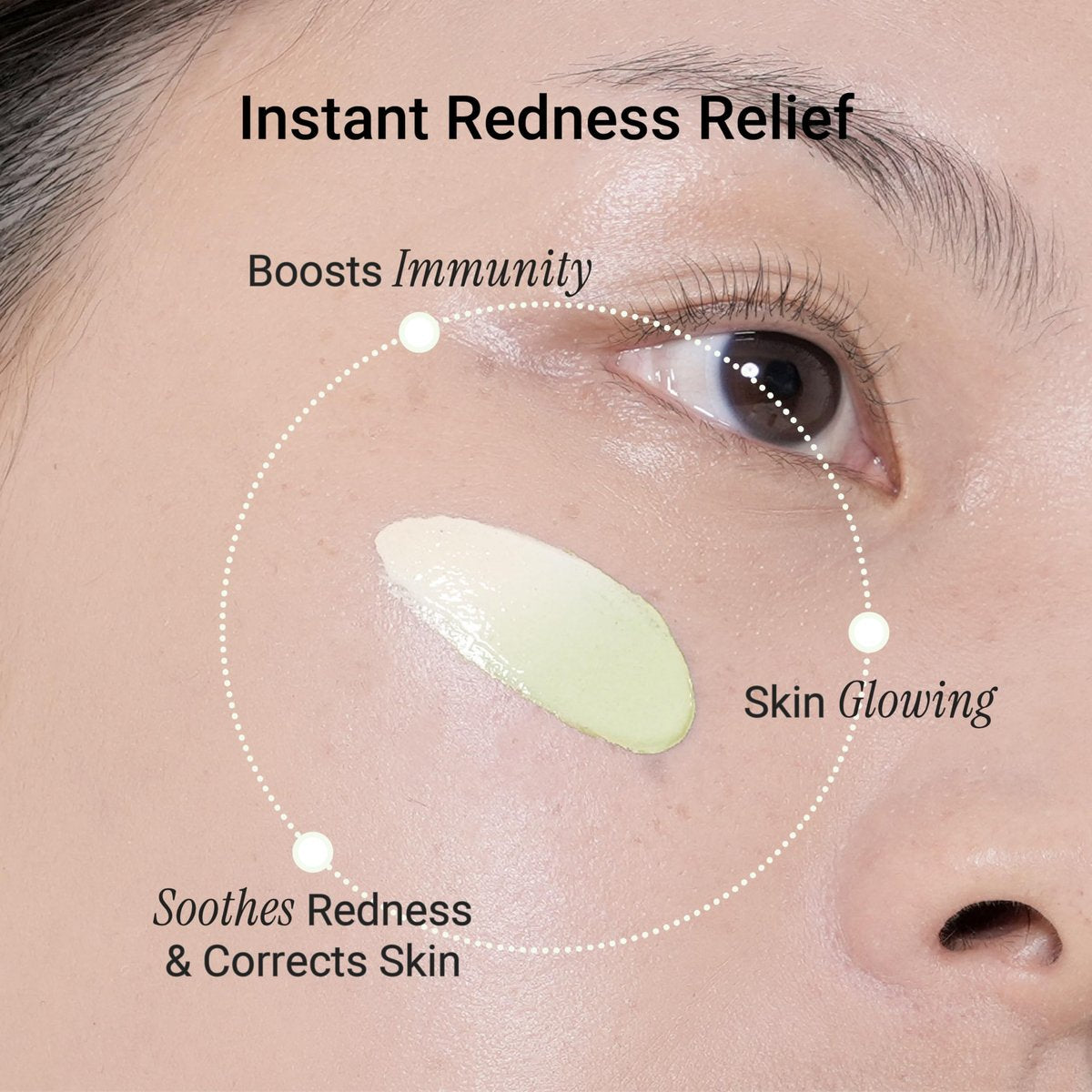 Meebak Cica Redness Solution Cream - Green Color Corrector BB Cream for Sensitive Skin, Fair to Medium Avelisse