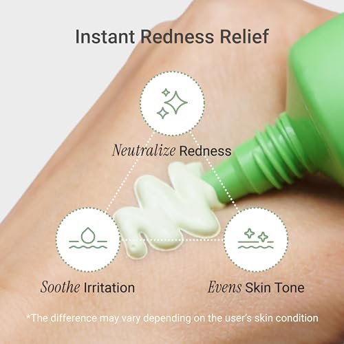 Meebak Cica Redness Solution Cream - Green Color Corrector BB Cream for Sensitive Skin, Fair to Medium Avelisse