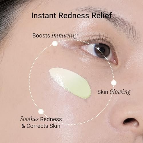 Meebak Cica Redness Solution Cream - Green Color Corrector BB Cream for Sensitive Skin, Fair to Medium Avelisse