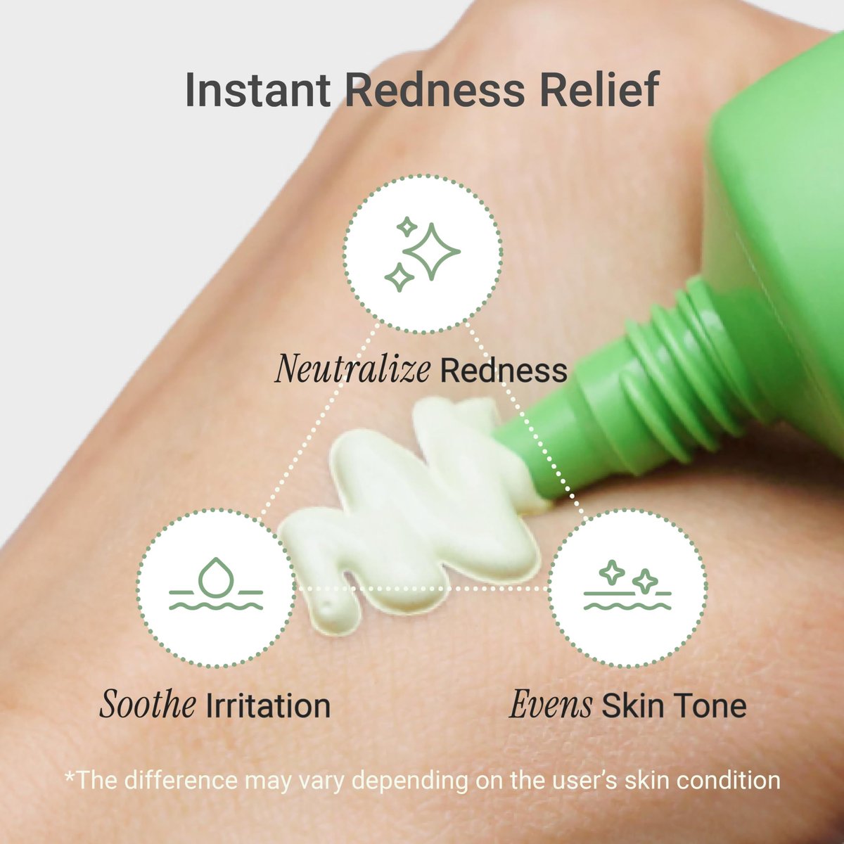 Meebak Cica Redness Solution Cream - Green Color Corrector BB Cream for Sensitive Skin, Fair to Medium Avelisse