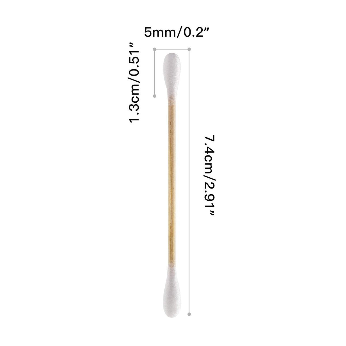 Isshah Bamboo Cotton Swabs – 500 Count, FSC Certified, PETA Approved, Eco-Friendly & Biodegradable Ear Sticks - görsel 13