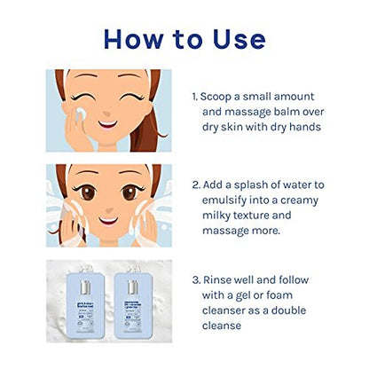 AOA STUDIO Green Tea & Vitamin E Cleansing Balm - Waterproof Makeup Remover, Oil Based, K-Beauty Skincare, Soothing & Brightening, 3.38 Fl Oz