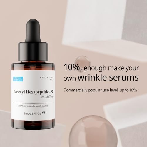 Acetyl Hexapeptide Amplifier - Peptide Facial Serum for Wrinkles, Argireline Serum Alternative to Botox for All Skin Types (0.5 fl. oz.) Avelisse